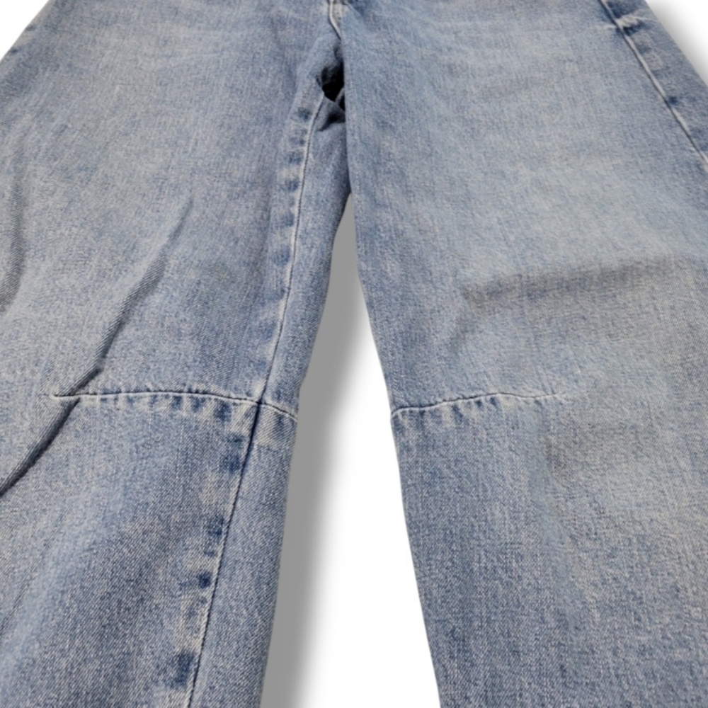 Zara Jeans Size 0 W27"L30" Zara Wide Leg Jeans Barrel Leg Jeans Zara Baggy Jeans - Picture 5 of 8